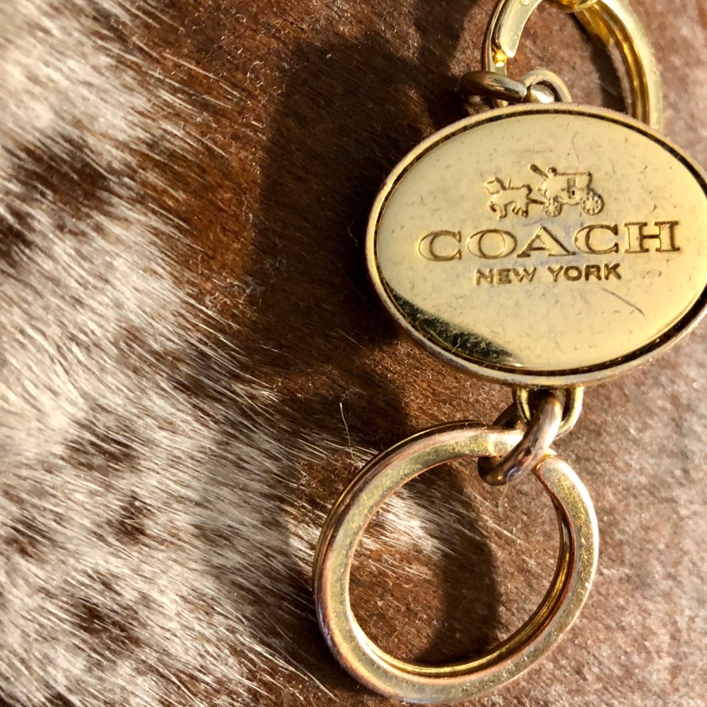 COACH logo valet keyfob